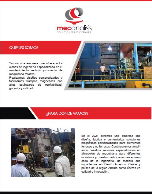 Brochure informativo mecanalisis