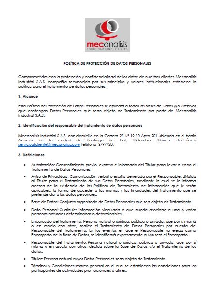Politicas de proteccion de datos