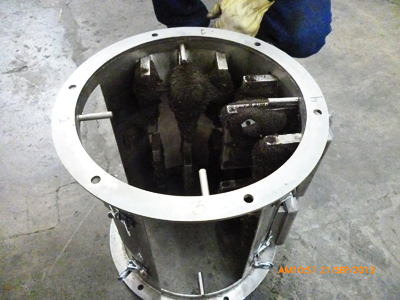 trampa magnética cilindrica de rejilla plana